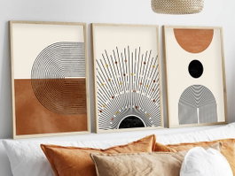 Wallity Huhu198 Cuadro Decorativo Enmarcado 50 x 70 cm (3 Piezas)